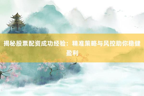 揭秘股票配资成功经验：精准策略与风控助你稳健盈利