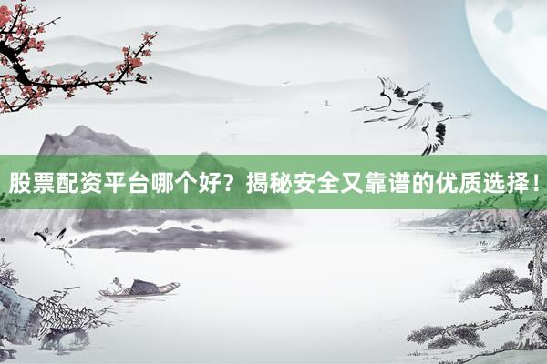 股票配资平台哪个好？揭秘安全又靠谱的优质选择！