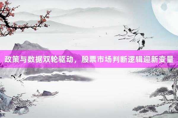 政策与数据双轮驱动，股票市场判断逻辑迎新变量