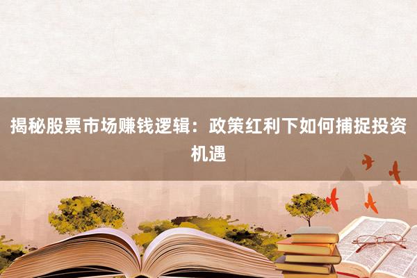 揭秘股票市场赚钱逻辑：政策红利下如何捕捉投资机遇
