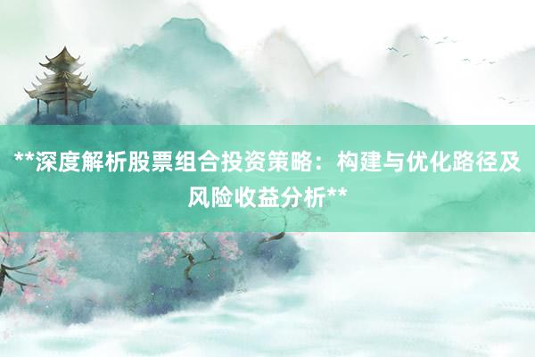 **深度解析股票组合投资策略：构建与优化路径及风险收益分析**